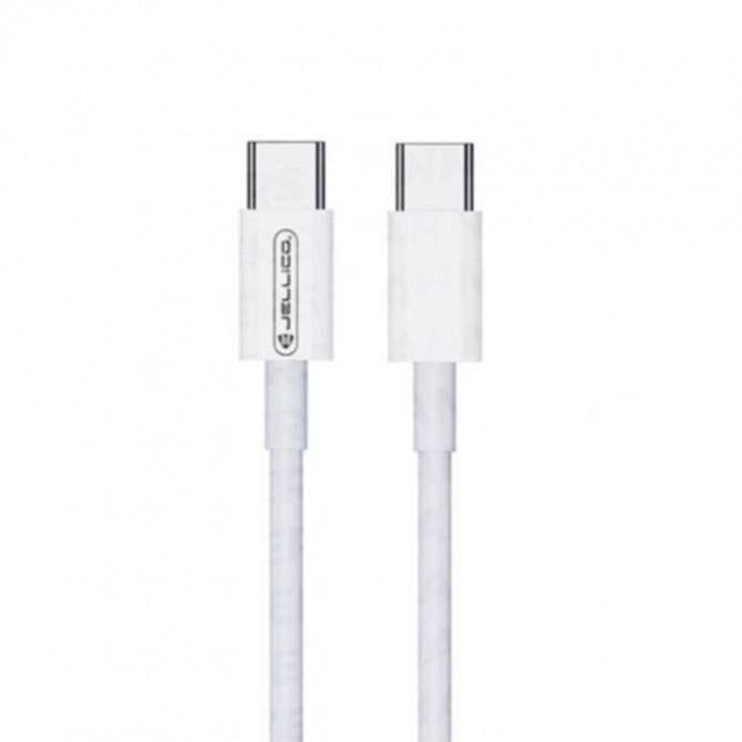 Кабель Jellico IP-180 Type-C to Type-C 1m 3A White