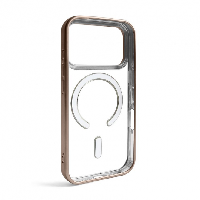 Силиконовый чехол SHINING with MagSafe для iPhone 17 Pro Коричневый-2