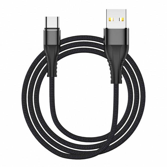 Кабель Jellico KDS-120 Type-C 1m 3A Black-1