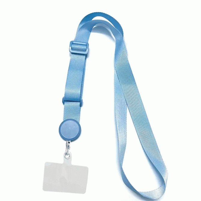 Шнурок для телефону (широкий) 150см (Blue)