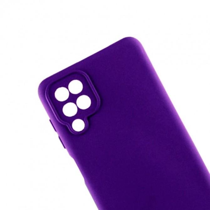 Чохол силіконовий Soft для Samsung A125 Galaxy A12 Темно Фіолетовий FULL-1