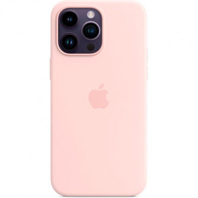 Оригинальный силиконовый чехол для iPhone 14 Pro Chalk Pink FULL