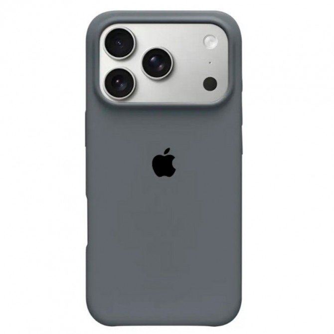 Силиконовый чехол для iPhone 17 Pro Dark Grey FULL
