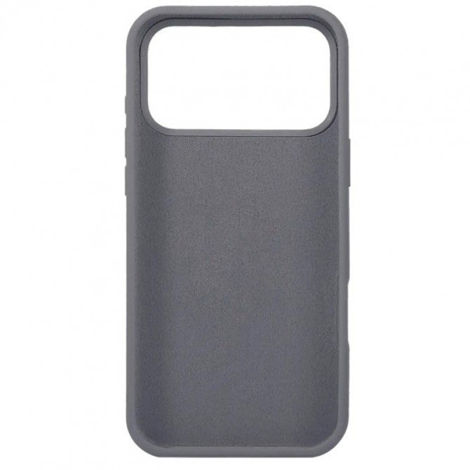 Силиконовый чехол для iPhone 17 Pro Dark Grey FULL-1
