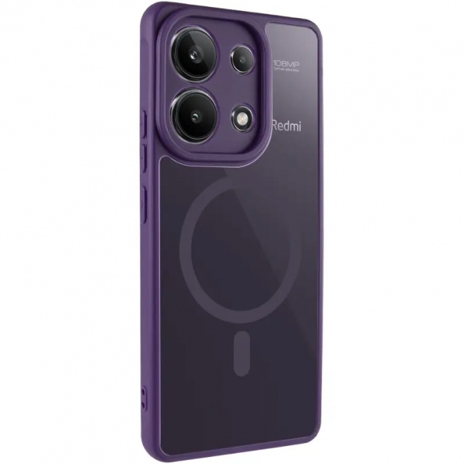 Чeхол TPU+PC Lyon Frosted series with Magsafe Xiaomi Redmi Note 13 4G Purple-1