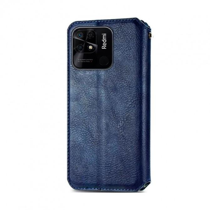 Чохол-книжка GETMAN Cubic for Xiaomi Redmi 10C Blue-1