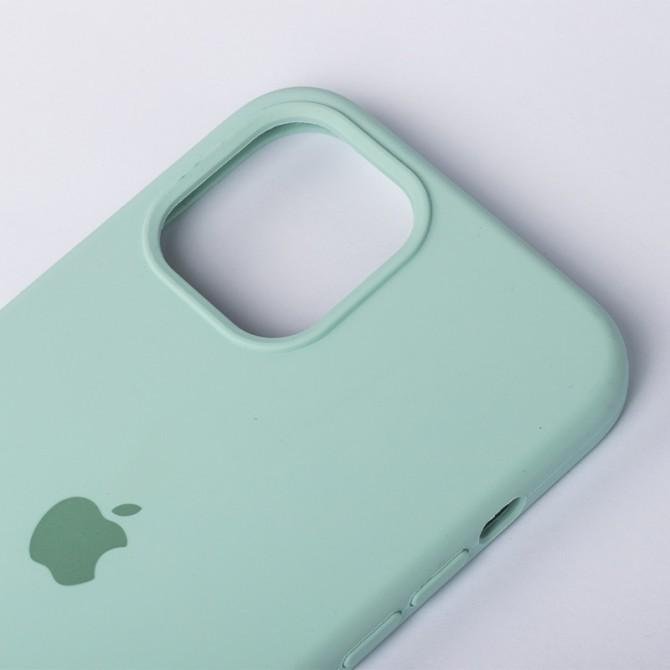 Оригінальний силіконовий чохол для iPhone 13 Pro Фісташковий FULL-3