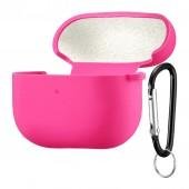 Чохол U-Like Silicone Protective Case For Airpods Pro 3 Microfibre Barbie Pink