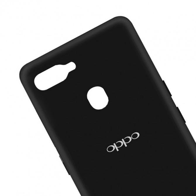 Чехол Original Soft Case Oppo A5s/Oppo A12 Черный FULL-1