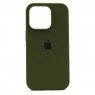 Оригинвльный силиконовый чехол для iPhone 14 Pro Army Green FULL