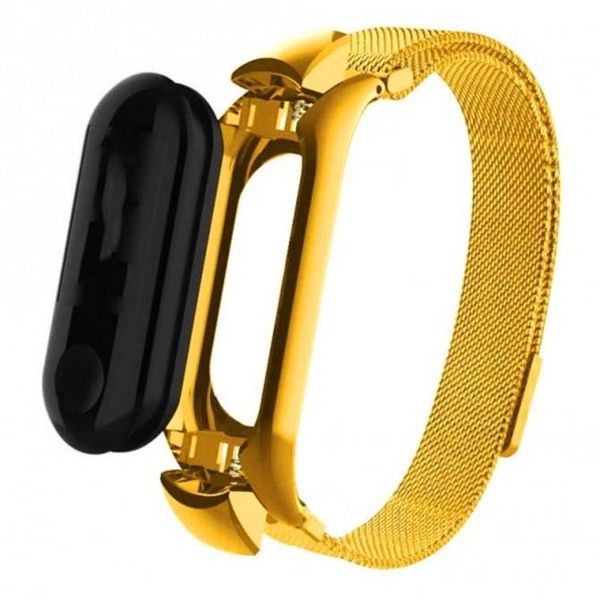 Ремінець для Xiaomi Band 3/4 milanese design light gold