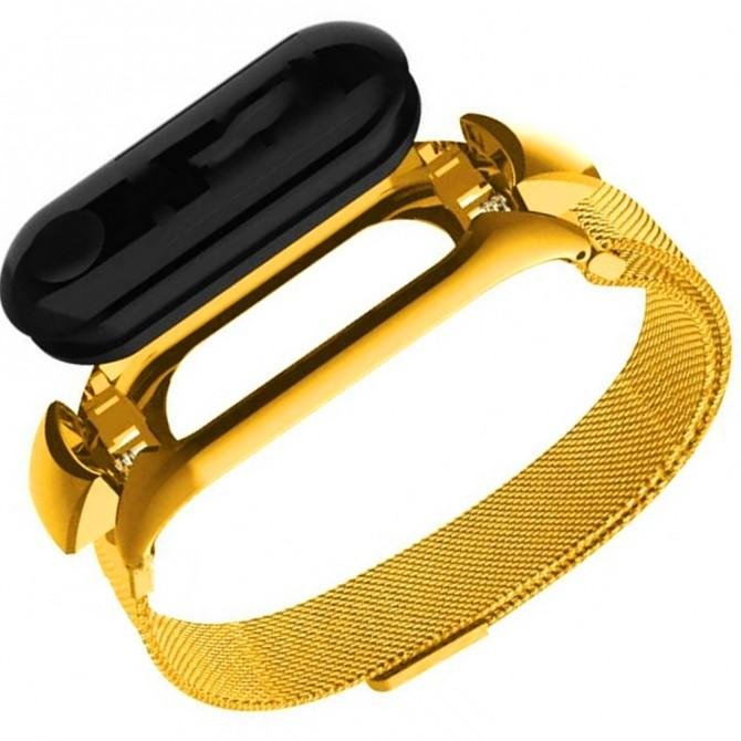 Ремінець для Xiaomi Band 3/4 milanese design light gold-1