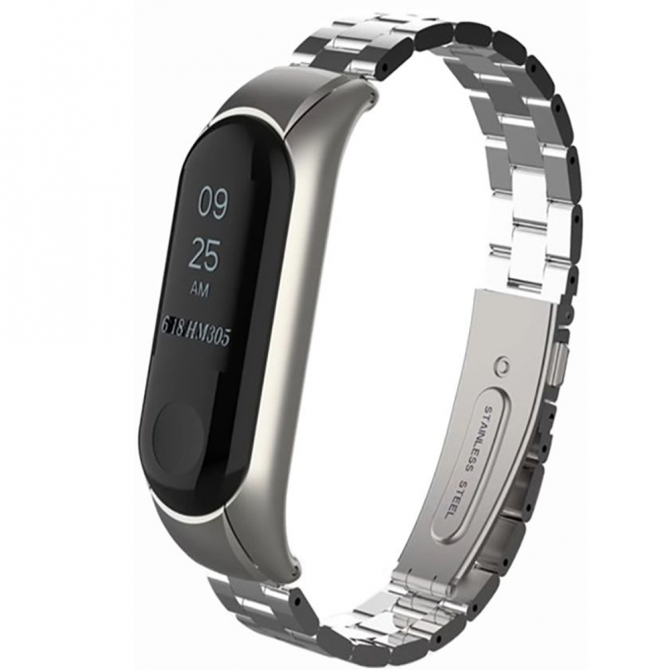 Ремінець для Xiaomi Band 3/4 Bead design Silver-2