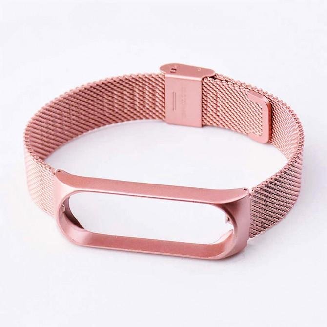 Ремешок для Xiaomi Band 3/4 steel design pink-2