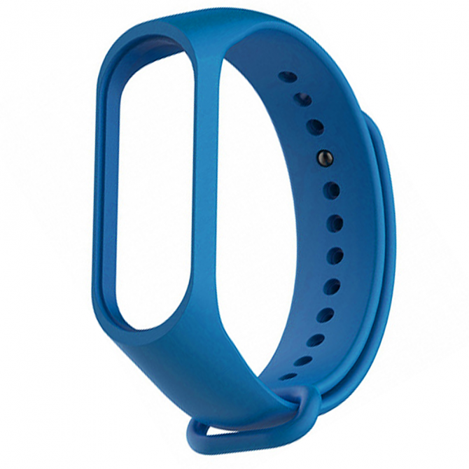 Ремешок для Xiaomi Mi Band 3/4 (Silicone) Blue-1