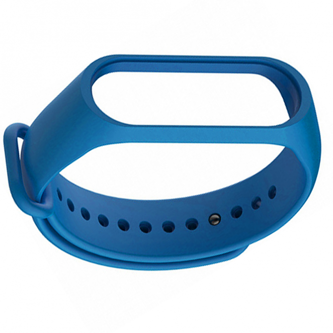 Ремешок для Xiaomi Mi Band 3/4 (Silicone) Blue-2