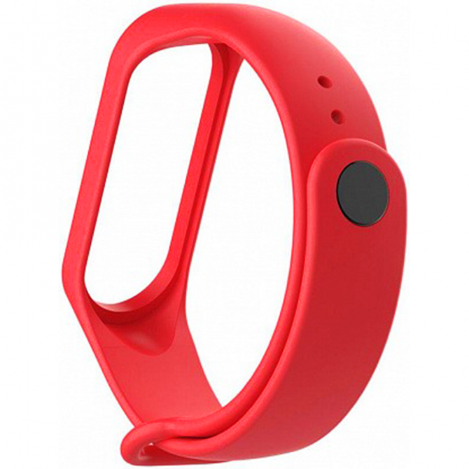 Ремінець для Xiaomi Mi Band 3/4 (Silicone) Червоний-1