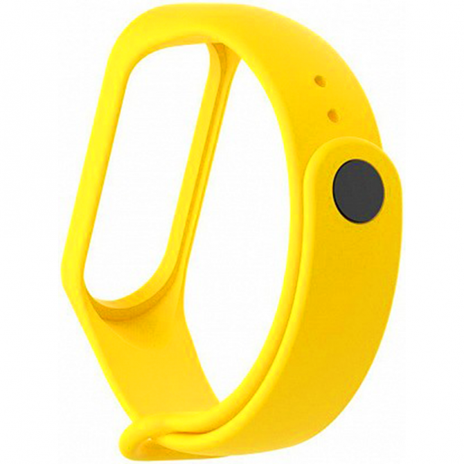 Ремінець для Xiaomi Mi Band 3/4 (Silicone) Yellow-1