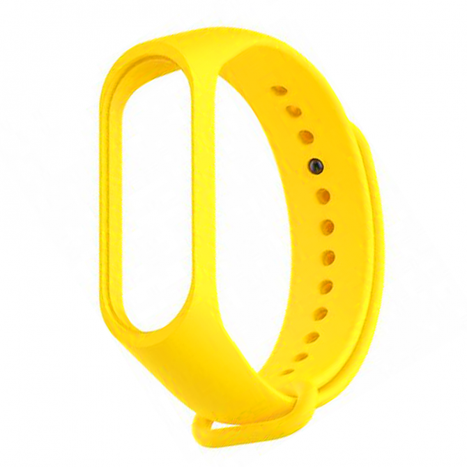 Ремінець для Xiaomi Mi Band 3/4 (Silicone) Yellow-2