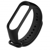 Ремінець для Xiaomi Mi Band 3/4 (Silicon) Black 