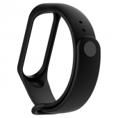 Ремінець для Xiaomi Mi Band 3/4 (Silicon) Black 