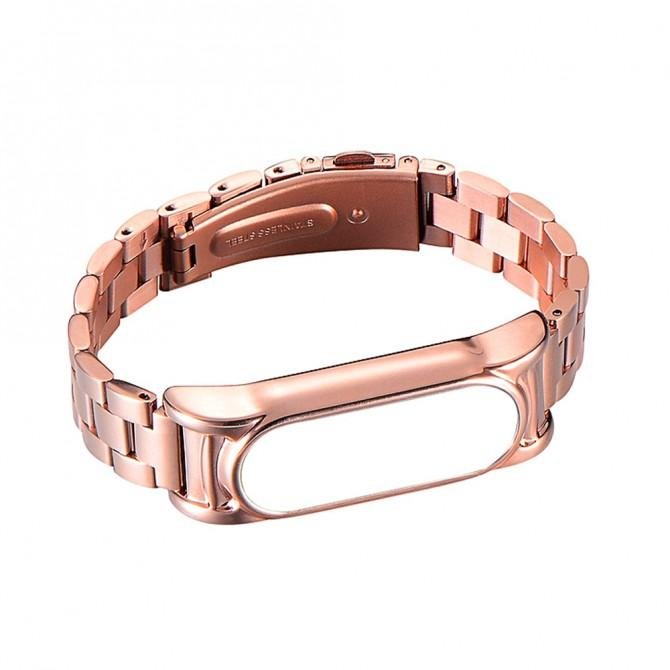 Ремешок для Xiaomi Band 3/4 Bead design Rose gold-2