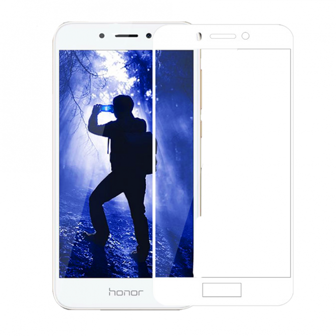 Защитное стекло для HUAWEI Honor 6A (0.3 мм, 2.5D, с белым Silk Screen покрытием)