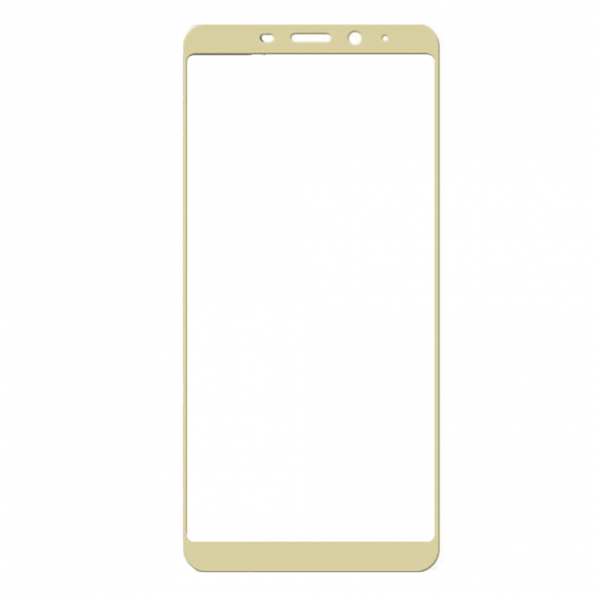 Защитное стекло для MEIZU M6s (0.3 мм, 2.5D, с золотистым Silk Screen покрытием)-1