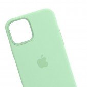 Оригинальный силиконовый чехол для iPhone 13 mini Мятный FULL Оригинальный силиконовый чехол для iPhone 13 mini Мятный FULL