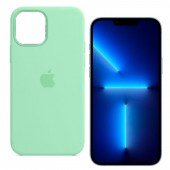 Оригинальный силиконовый чехол для iPhone 13 mini Мятный FULL Оригинальный силиконовый чехол для iPhone 13 mini Мятный FULL