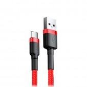 Кабель Baseus Cafule Type-C (CATKLF-C09) Red/Red 2m
