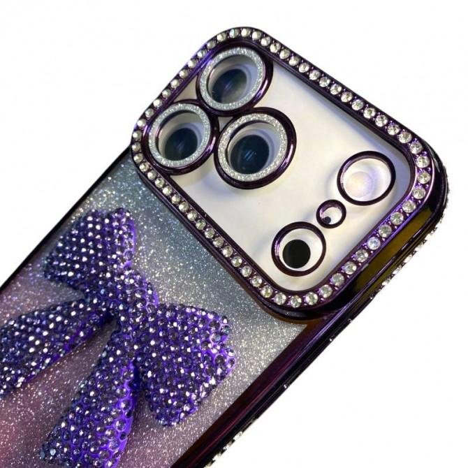 Накладка Glossy Bow для iPhone 17 Pro Max Purple-3