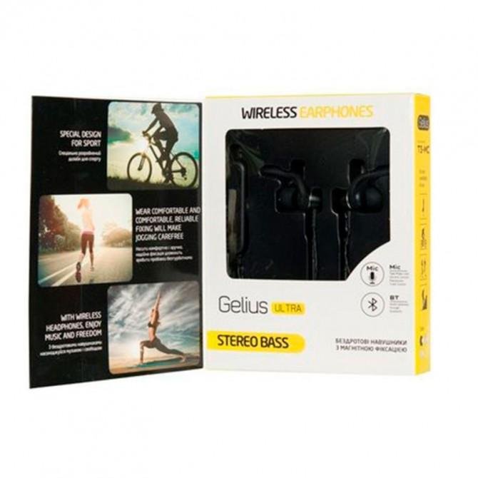 Беспроводные наушники Gelius Ultra T3-MC Black with memory card-2