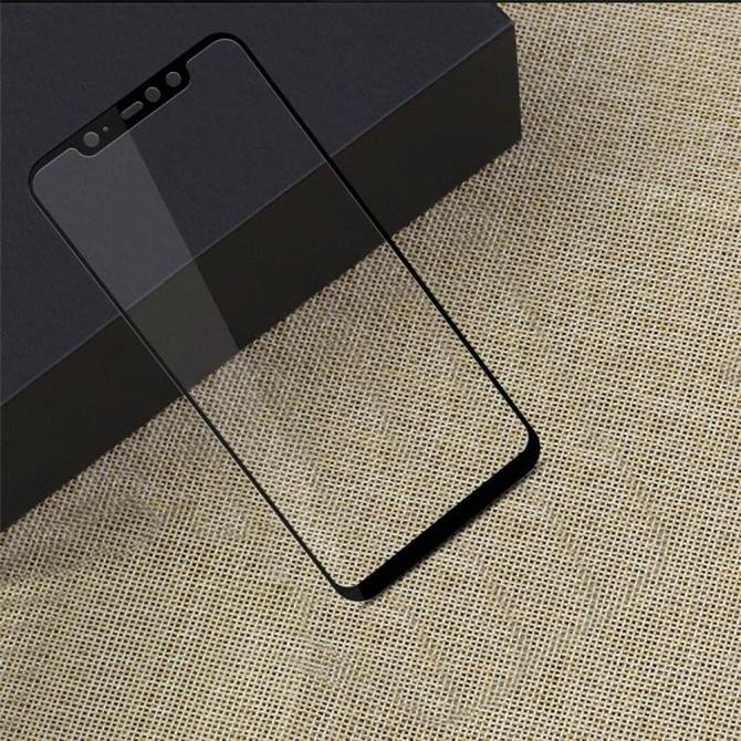 Захисне скло для XIAOMI Pocophone F1 (0.3 мм, 2.5D, з чорним Silk Screen покриттям)-3