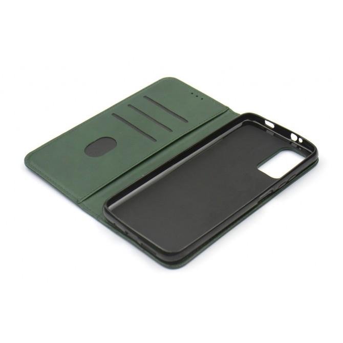 Чехол-книжка Lines Leather for Xiaomi Poco M3/ Redmi 9T Green-4