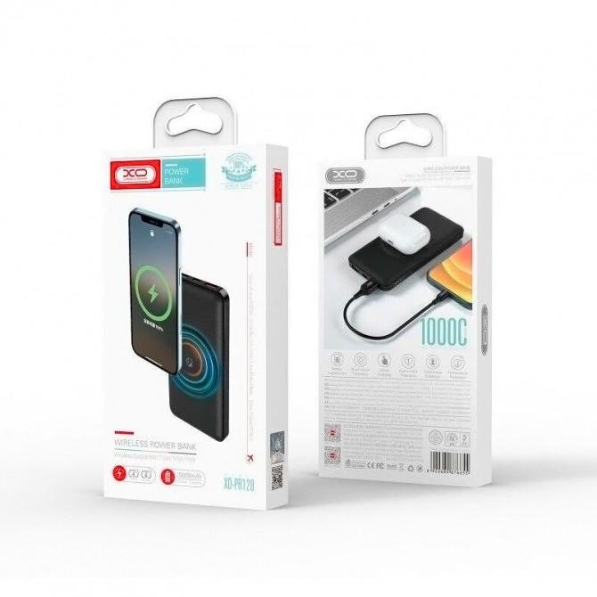 Додаткова батарея XO PR128 10000 mAh PD20W + QC 3.0 22.5W + Wireless 15W Black-2
