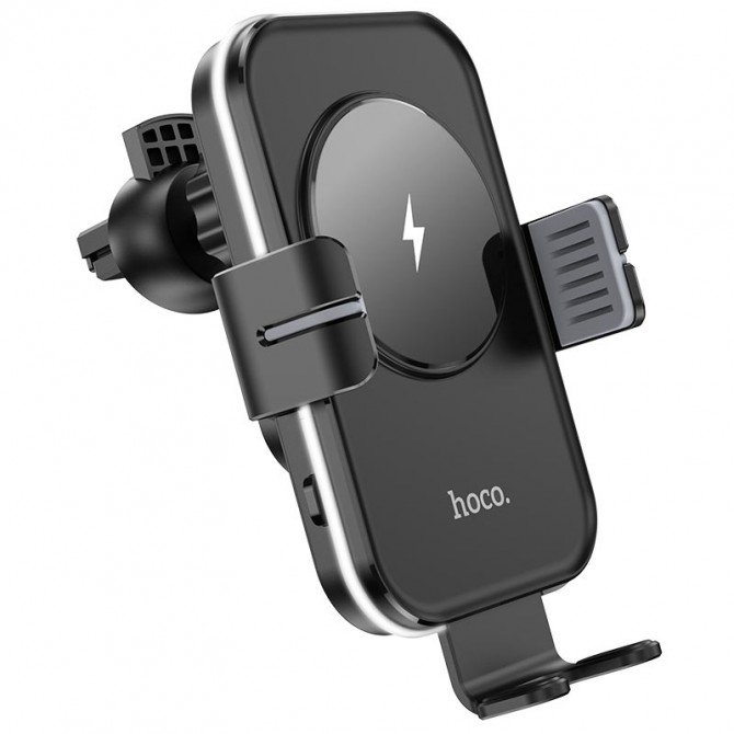 Автодержатель Hoco CA80 Black (Wireless Charger)