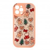 Чехол TPU Cute Christmas iPhone 12 Pro Max Pink Чехол TPU Cute Christmas iPhone 12 Pro Max Pink