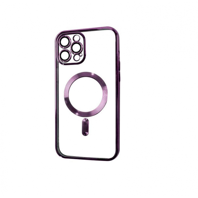 Силіконовий чохол SHINING with MagSafe для iPhone 15 Pro Фіолетовий-3