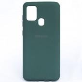 Чехол Original Soft Case Samsung A217 Galaxy A21s Темно Зеленый FULL