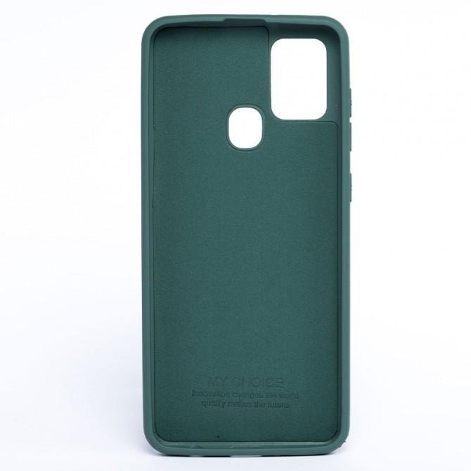Чехол Original Soft Case Samsung A217 Galaxy A21s Темно Зеленый FULL-1