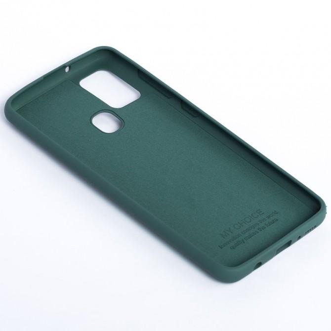 Чехол Original Soft Case Samsung A217 Galaxy A21s Темно Зеленый FULL-2