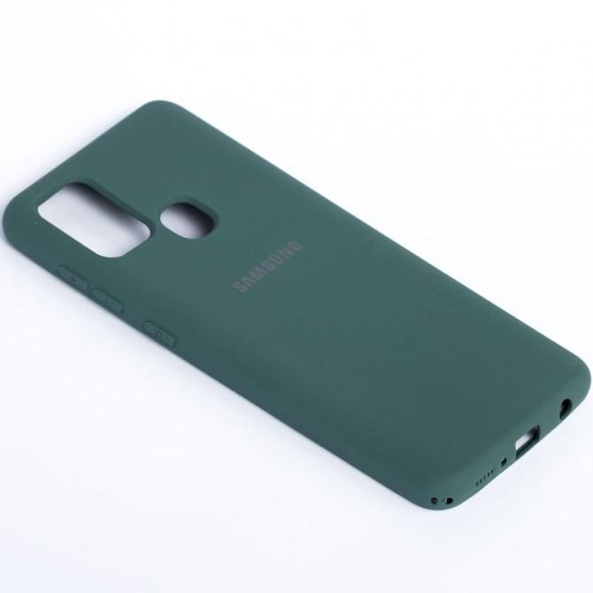 Чехол Original Soft Case Samsung A217 Galaxy A21s Темно Зеленый FULL-3