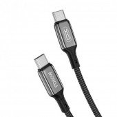 Кабель XO NBQ180B PD Type-C to Type-C 60W 1m Black Кабель XO NBQ180B PD Type-C to Type-C 60W 1m Black