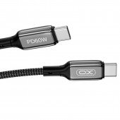 Кабель XO NBQ180B PD Type-C to Type-C 60W 1m Black Кабель XO NBQ180B PD Type-C to Type-C 60W 1m Black