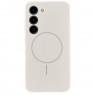 Силіконовий чохол Full Soft (MagSafe) Samsung Galaxy S23 Білий FULL