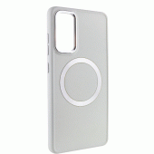 TPU чехол Bonbon Metal Style with MagSafe для Samsung Galaxy S21 FE Белый