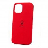 Накладка U-Like Soft для iPhone 12/12 Pro Тризуб Темно Красный Накладка U-Like Soft для iPhone 12/12 Pro Тризуб Темно Красный
