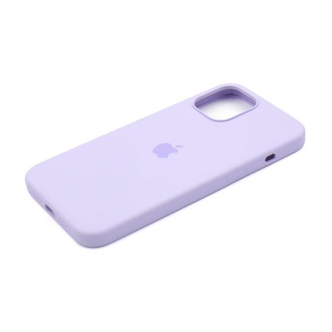 Оригінальний силіконовий чохол для iPhone 13 Pro Max Бузковий FULL-2