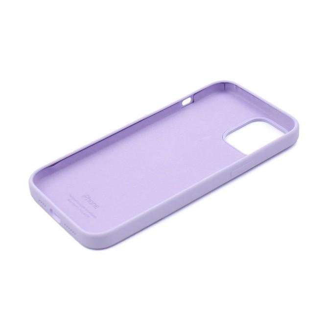 Оригінальний силіконовий чохол для iPhone 13 Pro Max Бузковий FULL-3